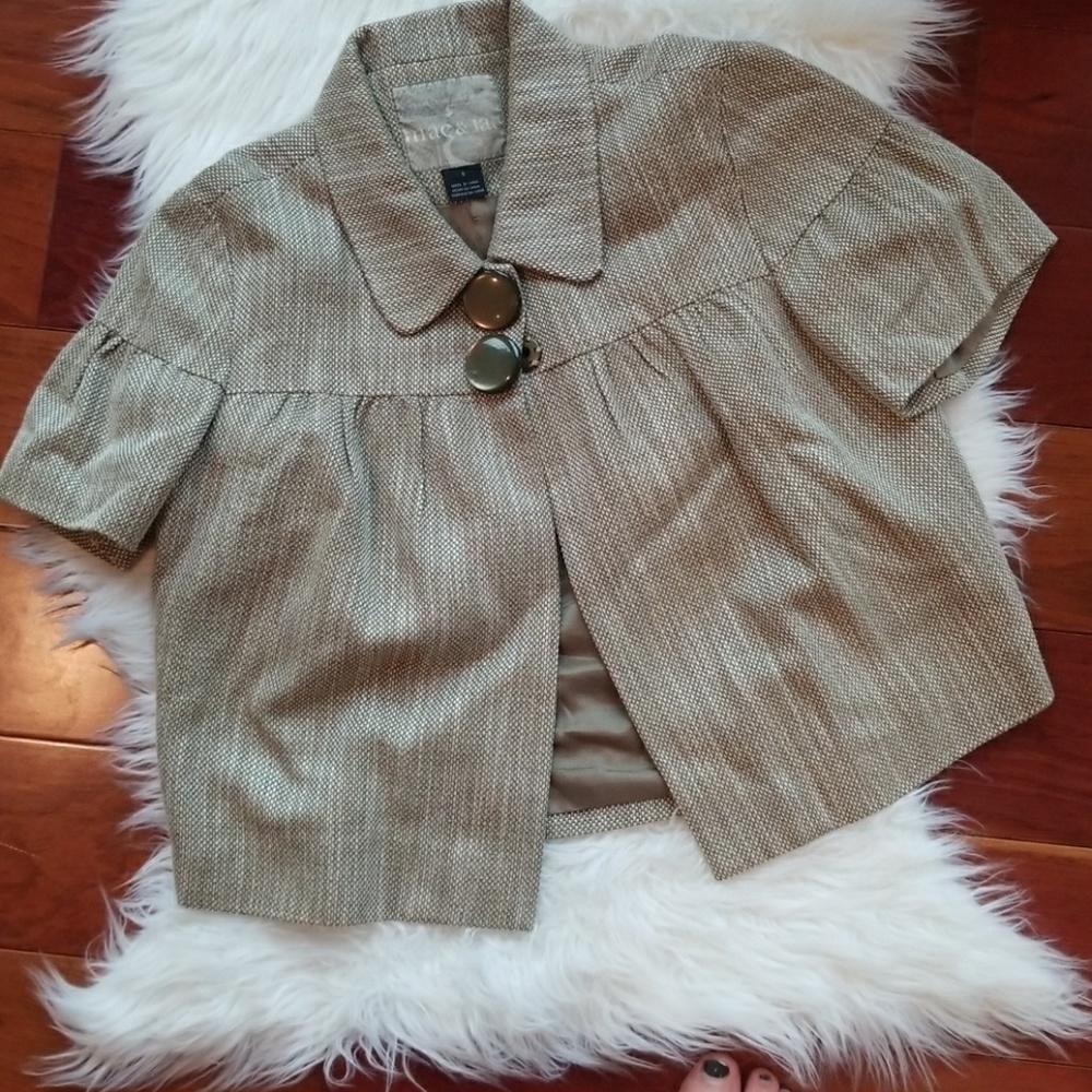 Tweed style crop blazer